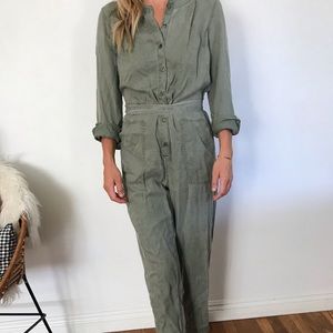 Military style jumpsuit Old Navy Army green